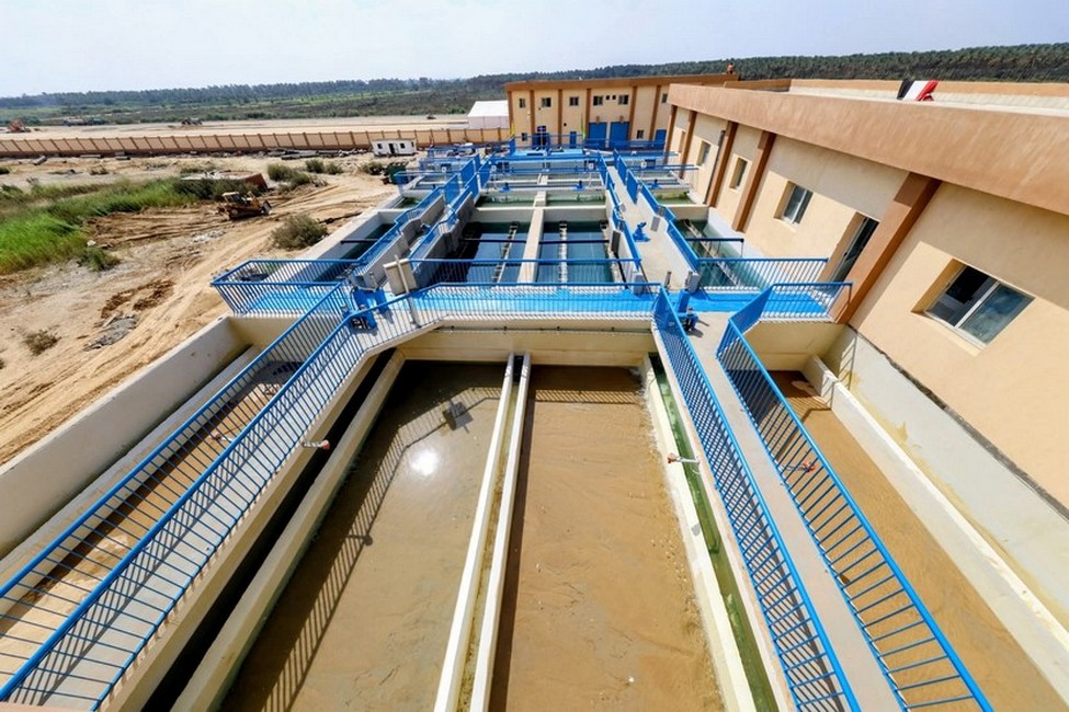 The water plant and intake in Qantara West Industrial Zone - Egypt